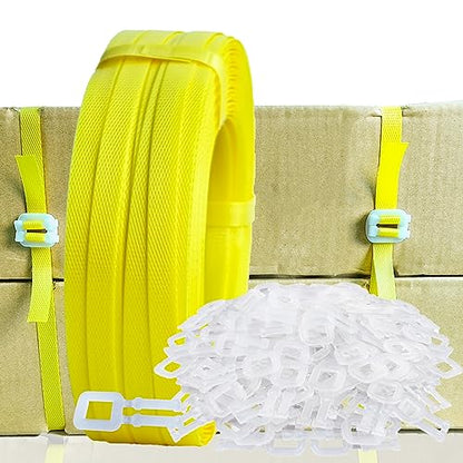 Banding Strapping Kit, Packaging Strapping Tool, Yellow - color: Yellow