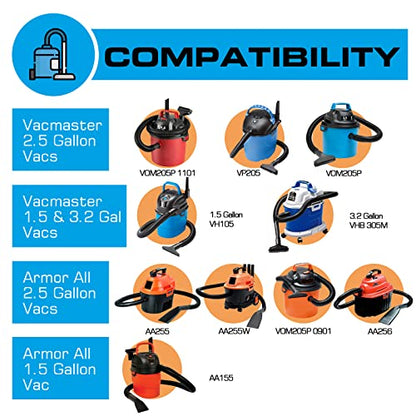 EAGLEGGO VRC2 Cloth Filter Bag 1.5 to 3.2 Gallon - 3 Pack