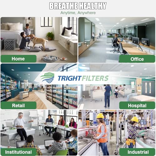 TRIGHTFILTERS 20x20x1 Air Filter 2 Pack, MERV 8 Filter Replacement - size: 20x20x1-2pack