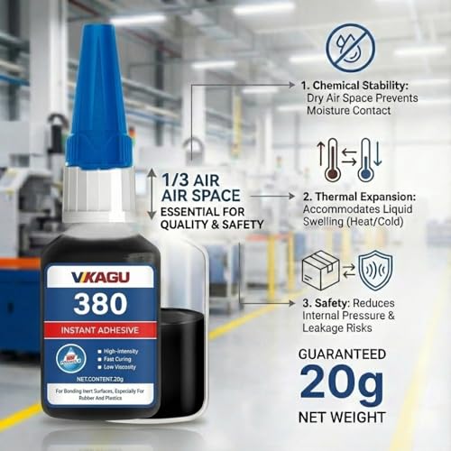 380 Super Glue Black High-Viscosity Instant Adhesive 20g Suitable for Metal Plastic and Rubber 2 Pack - size: 380, style: 2 Pack