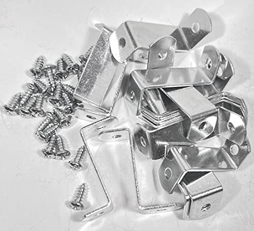 1.25" Canvas Offset Clips Extra Heavy Duty with Screws 20 Pack