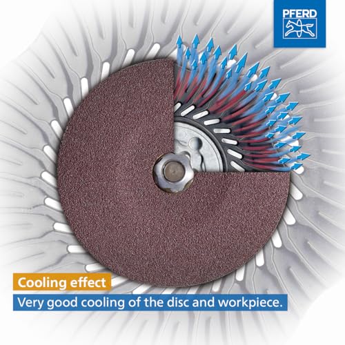 PFERD COMBICLICK Disc Set, 19 pcs. | 4-1/2 inch Dia. | 5/8-11 Thread | 48192 - for coarse Grinding to polishing Work with an Angle Grinder, only Available in a Set - size: 4-1/2" Disc Diameter