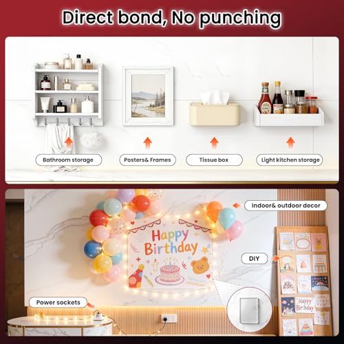 Double Sided Tape Heavy Duty, 60 Feet Nano Double Sided Adhesive Tape - size: 60 feet