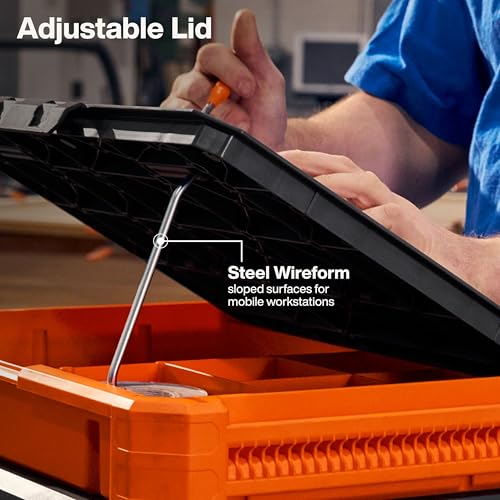 Klein Tools 54826MB MODbox Tray Work Top, Portable Worktop Surface, Multi-Use Workbench Top, Stainless Steel, Modular Work Surface - size: Tray Top