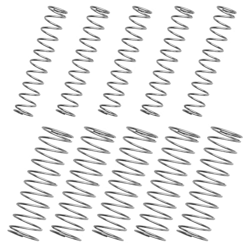 10 Pcs 304 Stainless Steel Compression Springs, 0.5mm Wire Dia x 25mm Length, Assortment 5mm OD & 8mm OD (5 Each) – for DIY, Appliance Repair, Mechanical Projects