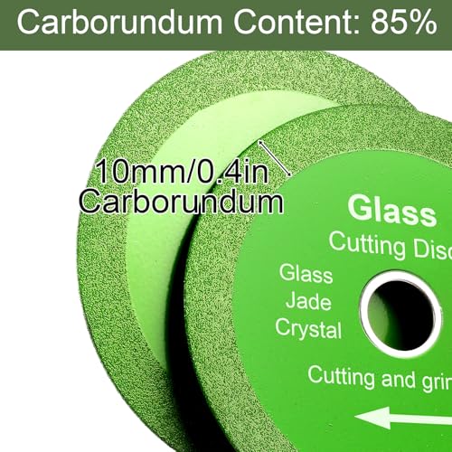 10 Pack Glass Cutting Disc, 4" Diamond Blade for Angle Grinder - size: 10 x 4"