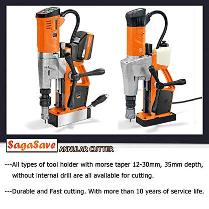 SagaSave 18-MM Diameter x 35-MM Depth of Cut Cyclone High Speed Steel Annular Cutter for Metal, Stainless Steel - size: 18mmX35MM