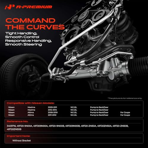 A-Premium Power Steering Pressure Hose Assembly Compatible with Nissan
