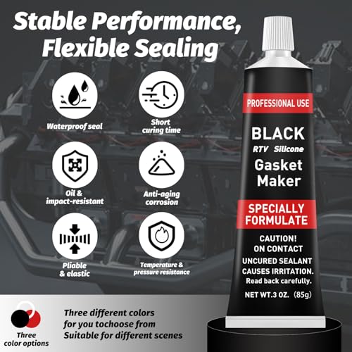 1DFAUL RTV Silicone Gasket Maker, High Temp Silicone Resist Oil, Gray, 340g - color: Gray, size: 340g