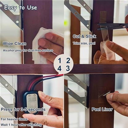 Valley'sYuMiao 4Rolls, Nano Double Sided Mountinging Tape, Adhesive-self Heavy Duty Tape, 2 Sides Sticky Tack Tape, 0.7in×10fts, 40fts Total Long (Pack of 2) - size: 4Rolls, 0.7″,40fts TL (Pack of 2)