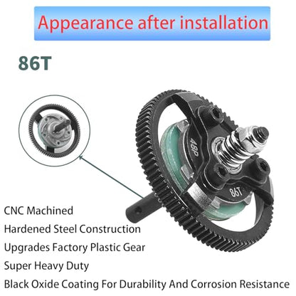 86T 48P Hardened Steel Spur Gear for Traxxas Slash Stampede Rustler 2WD - size: 48P-Spur Gear-86T
