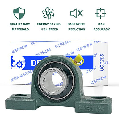 4Pcs UCP205-16 Pillow Block Bearing 1 inch Shaft Cast Iron p205 Bearings with 1" Bore Mounted Bearing Block Self Alignment - size: UCP205-16-4pcs