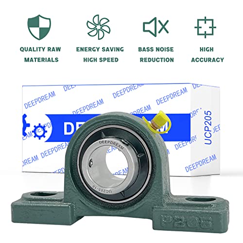4Pcs UCP205-16 Pillow Block Bearing 1 inch Shaft Cast Iron p205 Bearings with 1" Bore Mounted Bearing Block Self Alignment - size: UCP205-16-4pcs