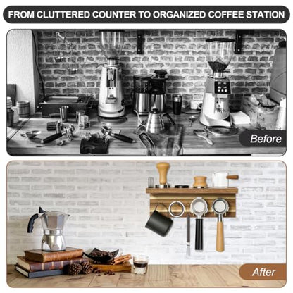 Espresso Accessories Wall Mounted Organizer Station
