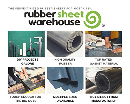 Neoprene Rubber Sheet, Rolls, Strips 1/2" (.500") Thick x 1" Wide x 10' Long Solid Rubber - size: 1" x 10', style: .500" thick