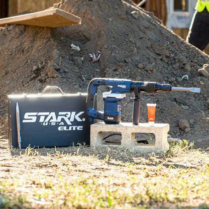 Stark USA Demolition Hammer, 1200W Electric Chipping Hammer, 3100BPM Maximum Anti-Vibration Handle 14J