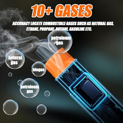 Natural Gas Leak Detector with Audible & Visual Alarm - style: Pen Type