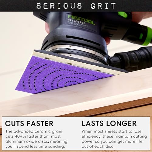 Serious Grit - 3x5 (80x133mm) P180 Grit Ceramic Sanding Sheets - 50 Pack - style: 180 Grit