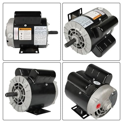 Air Compressor Motor 2 HP SPL Motor 56 Frame 5/8 Inch Shaft 120/240V