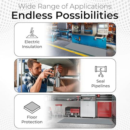 Exactly Rubber - Commercial Grade Silicone Sheet, 60A Durometer Silicone Mat, -80 to 450°F Temperature Resistant Rubber Mat, Rubber Sheet with 350% Elongation, Made in the USA, 1/16 x 18” x 18”, Grey - color: Grey, size: 1/16 x 18 x 18