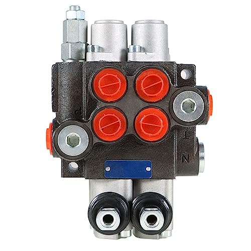 findmall 2 Spool Hydraulic Directional Control Valve 11GPM 3625PSI - size: 11 GPM, style: 2 Spool