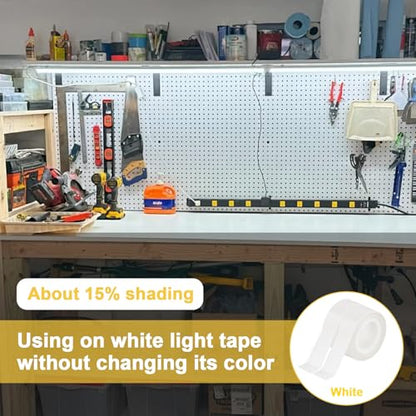 Light Soften Tape 2 PCS 0.78inx32.8ft LED Light Strip Masking Tape - color: White