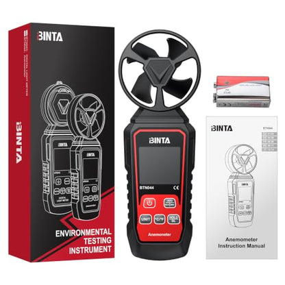 BINTA Handheld Digital Anemometer, Portable Wind Speed Meter with Backlight