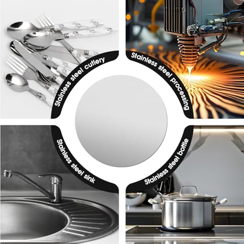 2-3/8"Stainless Steel Disc,14Gauge 1.5mm Thickness Round Metal Plate Stainless Steel Circles Blanks for Crafts, Jewelry Making, DIY, Electrical Repair(10 Pac) - size: Dia:2-3/8", style: Thickness:14Ga/1.5mm