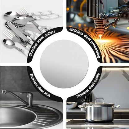 2-3/8"Stainless Steel Disc,14Gauge 1.5mm Thickness Round Metal Plate Stainless Steel Circles Blanks for Crafts, Jewelry Making, DIY, Electrical Repair(10 Pac) - size: Dia:2-3/8", style: Thickness:14Ga/1.5mm