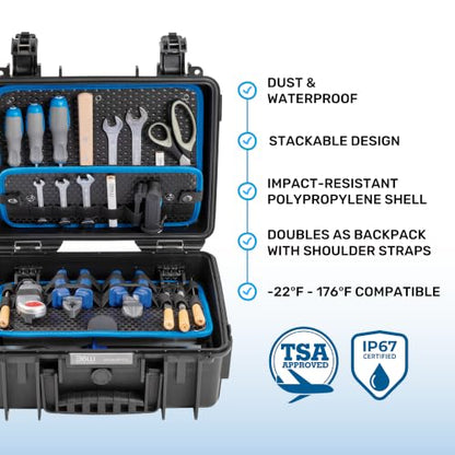B&W INTERNATIONAL Jet 3000 outdoor tool case with loop tool board (117.16/L) - size: JET 3000 - Medium Rugged Case