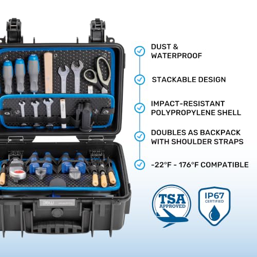 B&W INTERNATIONAL Jet 3000 outdoor tool case with loop tool board (117.16/L) - size: JET 3000 - Medium Rugged Case