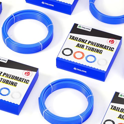 TAILONZ Blue 4mm OD 2.5mm ID PU Air Hose Pipe Tube Kit 32 Meter 100ft - color: Blue, size: 4mm OD/100ft/32m