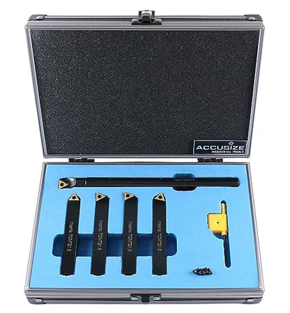 Accusize Industrial Tools Mini Indexable Turning Tool Boring, 1/2 in - size: 1/2 in.