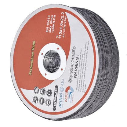 100 Pcs 4-1/2in x 0.040in x 7/8in Aluminum Oxide Cut Off Wheels