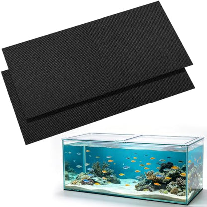 2PCS 15x30in Aquarium Leveling Mat Waterproof Neoprene Fish Tank Mat - size: 15*30in