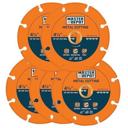 4 1/2" Cut Off Wheels, Diamond Cutting Wheel for Angle Grinder (5Pcs) - style: 4.5 inch/5pcs