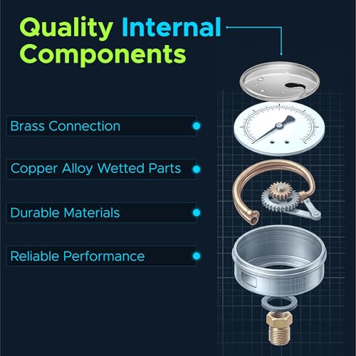 2-1/2" Oil Filled Pressure Gauge, Stainless Steel Case, 0-300 PSI, 1/4" NPT - size: [0-300 PSI]
