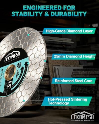 5 Inch/125MM Diamond Cutting Disc - Tile Saw Blade Cutting Wheel Double-Sided Diamond Discs for Cutting Grinding Porcelain Ceramic Tile Marble Granite,5/8"-11 Thread - size: 1 pc - 5 inch (125mm) - 5/8"-11 Thread