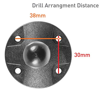 iBOLT Round AMPS Adapter Plate 25mm / 1" Composite - color: 25mm Round Composite