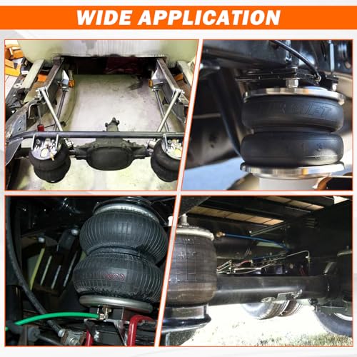 Air Line Kit for Air Spring Bag Suspension with Fittings - size: 9 PCS