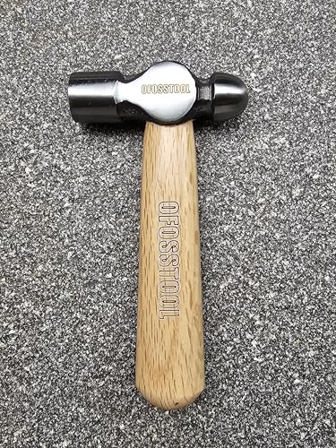 Ball Peen Hammer Small Martillo Hammer with Alloy Steel Head and Anti-Slip Wood Handle, 12 OZ Mini Hammer for Woodworking & DIY - style: Ball-Peen Hammers