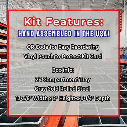 M6 M8 M10 M12 Metric Class 10.9 JIS Hex Cap Flange Frame Bolts & Nuts Zinc Assortment Kit - 375 Pieces!