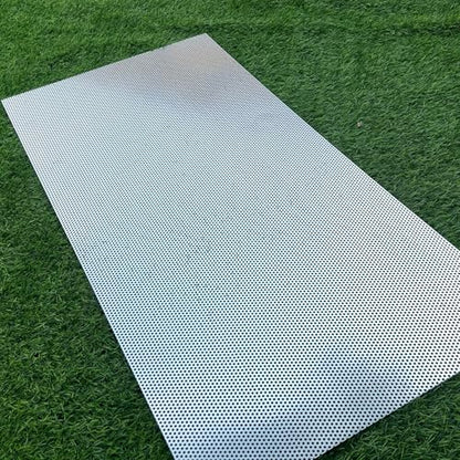 Aluminum Perforated Metal Sheets 36"x18" 16 Gauge Expanded Metal Mesh Aluminum Opening 1/8" 0.12 inch (About 3 mm) Perforated Steel Sheet Aluminum Mesh Screen Decorative Metal Mesh - size: 36" X 18"