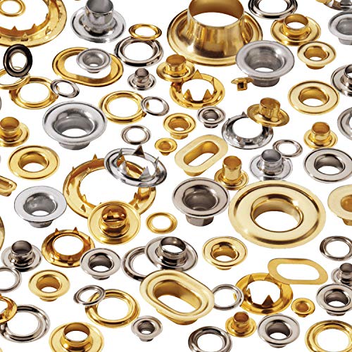 Stimpson 2GWSSM100 Marine Grade Stainless Steel Sheet Metal Grommet & Washer Set, Durable & Heavy-Duty, 3/8 Inch Grommet, 100 Sets of Steel Grommets, Stainless Washer for Wiring & Hole Plug Assortment - size: 100 pieces of Each