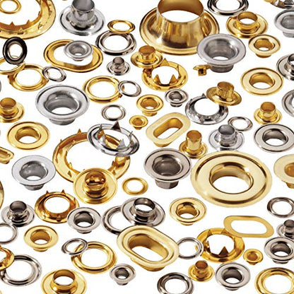 Stimpson 2GWSSM100 Marine Grade Stainless Steel Sheet Metal Grommet & Washer Set, Durable & Heavy-Duty, 3/8 Inch Grommet, 100 Sets of Steel Grommets, Stainless Washer for Wiring & Hole Plug Assortment - size: 100 pieces of Each