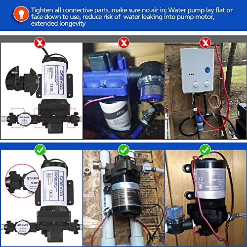 Water Pressure Booster Pump 110V 5.5GPM 70PSI Self Priming Water Pump (Pack of 2) - color: Black, size: Medium (Pack of 2)