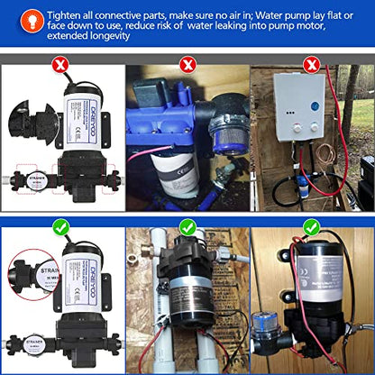 Water Pressure Booster Pump 110V 5.5GPM 70PSI Self Priming Water Pump (Pack of 2) - color: Black, size: Medium (Pack of 2)