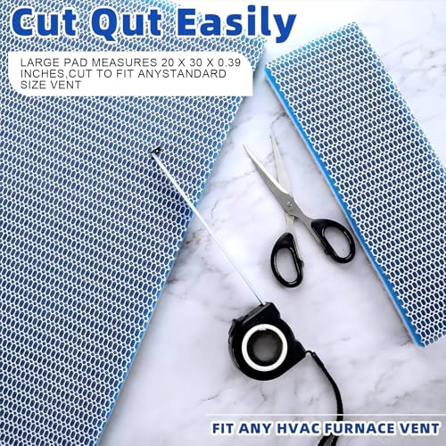 Glooglitter 2 Pieces 8D Washable Air Filter Reusable Replacement Air Filter 30 x 20 Inch Cut to Fit Air Conditioner Filters for Air Conditioning HVAC Furnace Vents