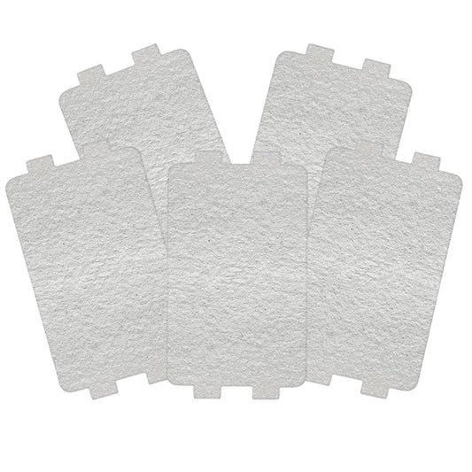 5 Pcs (117mmx64mm) Mica Sheet for Microwave Waveguide Replacement, Universal for Appliances Like Hair Dryers & Toasters. Heat Resistant, DIY Cuttable, Durable Protecting from Steam & Food Particles