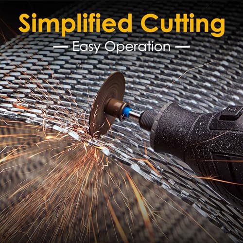 44 Pcs Black Cutting Wheel Set Compatible with Plastic for Rotary Tool - color: Black